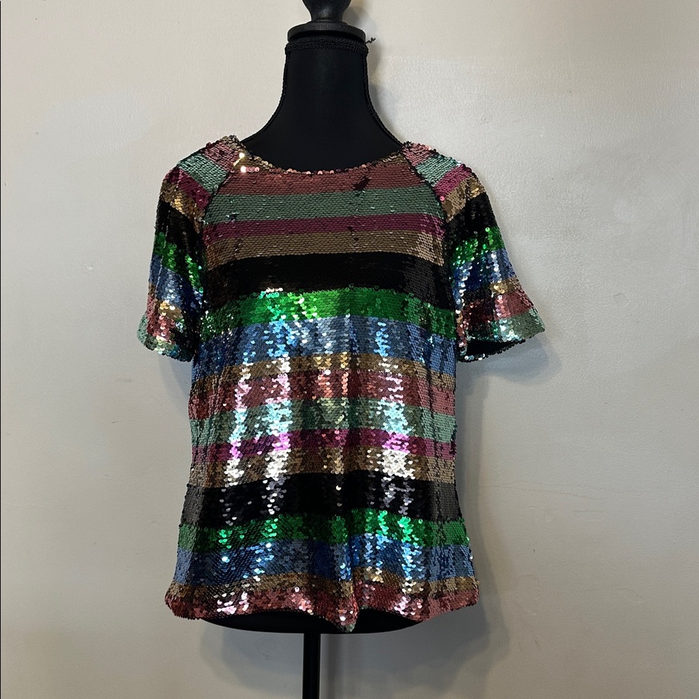 Sanctuary Sequin Rainbow Top